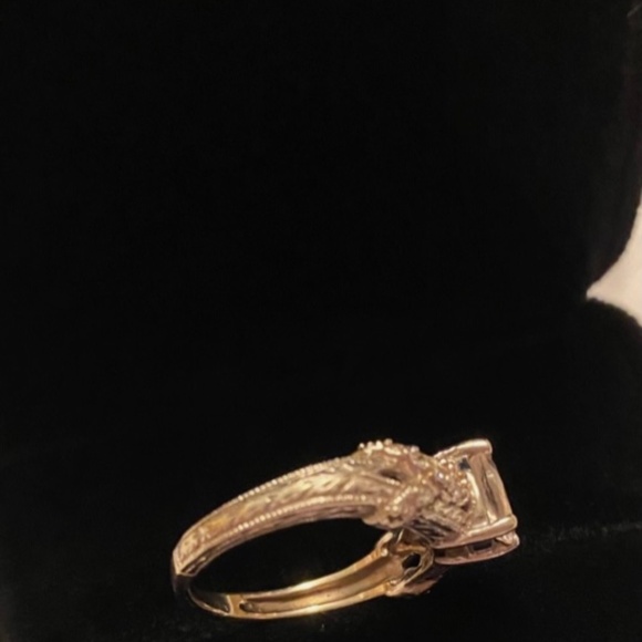 GENERATIONS 1912 14KT MORGANITE & PINK DIAMOND RING SIZE 6 - Picture 9 of 11